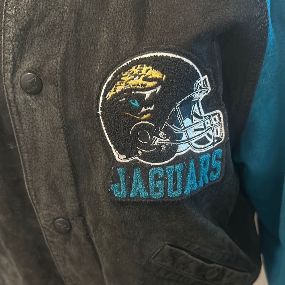 Logo Athletic Teal and Black Jacksonville Jaguars Jacket